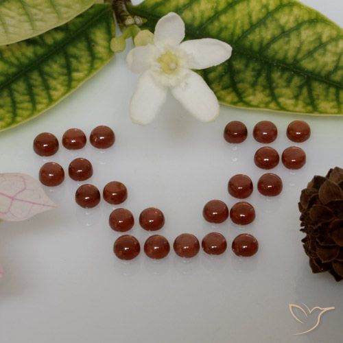 Lot de 23pc pièces de Grenat Almandins Rouge moyen Tour de Madagascar, taille 3,2mm, poids total 4,44 ct / moyenne 0,19 ct chaque, dureté de Mohs 6.5 à 7.5 convient aux bijoux de tous les jours, pierre de sagesse, Photo A