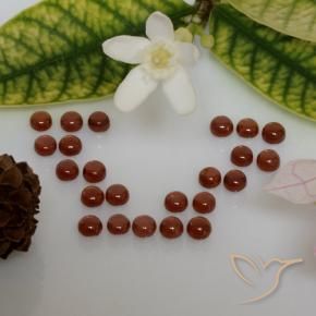 Almandine Garnet Gemstones in 3.2 mm Size for Sale, Almandine Garnet Stones in Medium Red Color