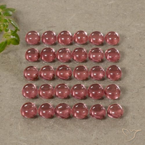 Lot de 30pc Grenat Almandins Rouge Tour de Madagascar - Taille 3,2mm, poids total 5,33 ct / moyenne 0,18 ct chaque, couleur : Rouge foncé, dureté de Mohs 6.5 à 7.5 convient aux bijoux de tous les jours, pierre de sagesse, Photo A