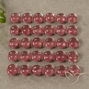 5.33 ctw Red Almandine Garnet Stones, Natural Almandine Garnet in Round Cabochon Shape for Sale