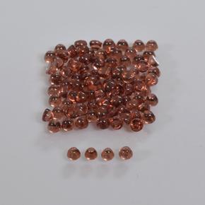 Deep Rose Red Almandine Garnet Gem - 0.1ct Round Cabochon (ID: 471233)