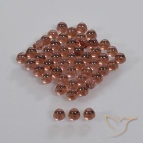 3.47 ctw Red Almandine Garnet Stones, Natural Almandine Garnet in Round Cabochon Shape for Sale