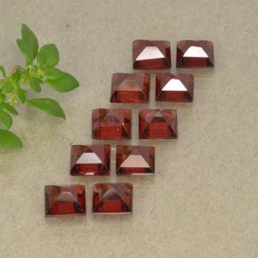 Almandine Garnet Gemstones in 4 x 4 mm (calibrated) Size for Sale, Almandine Garnet Stones in Bright Red Color