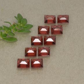 Almandine Garnet Gemstones in 4 x 4 mm (calibrated) Size for Sale, Almandine Garnet Stones in Medium Red Color