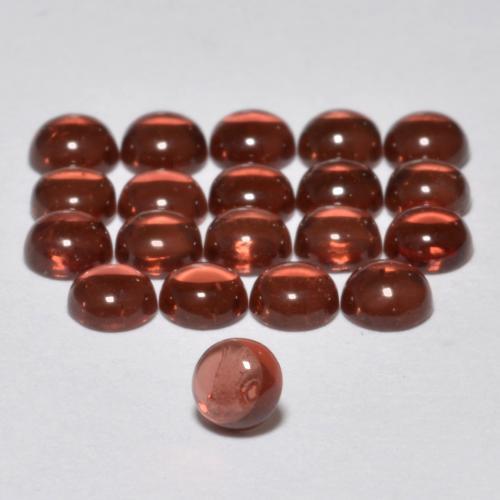 3.23 ctw Red Almandine Garnet Stones, Natural Almandine Garnet in Round Cabochon Shape for Sale
