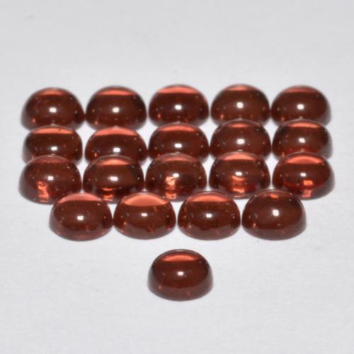 Almandine Garnet Gemstones in 3 mm (calibrated) Size for Sale, Almandine Garnet Stones in Dark Red Color