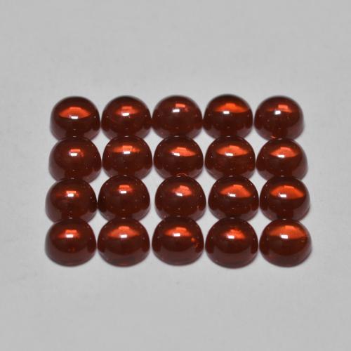 Almandine Garnet Gemstones in 3 mm (calibrated) Size for Sale, Almandine Garnet Stones in Bright Red Color