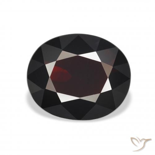 3.57ct Natural Dark Red Almandine Garnet, Oval, VVS-VS