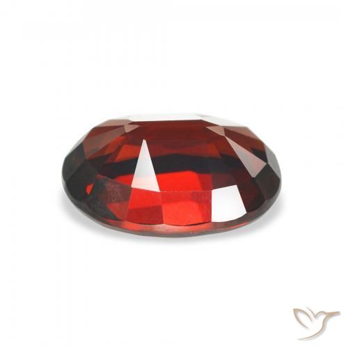 Almandine Garnet Gemstone in 10 x 8 mm (calibrated) Size for Sale, Almandine Garnet Stone in Dark Red Color