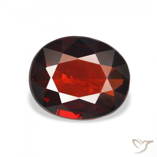3.19ct Natural Dark Red Almandine Garnet, Oval, VVS-VS