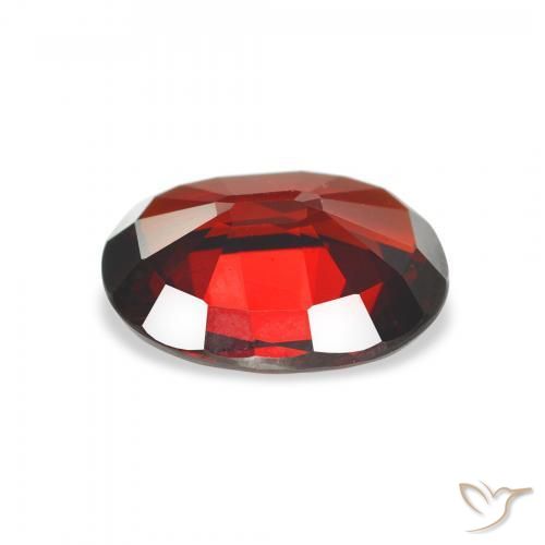 Almandine Garnet Gemstone in 10.2 x 8.4 mm Size for Sale, Almandine Garnet Stone in Dark Red Color