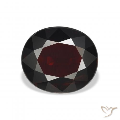 6.21ct Natural Blackish Red Almandine Garnet, Oval, VS