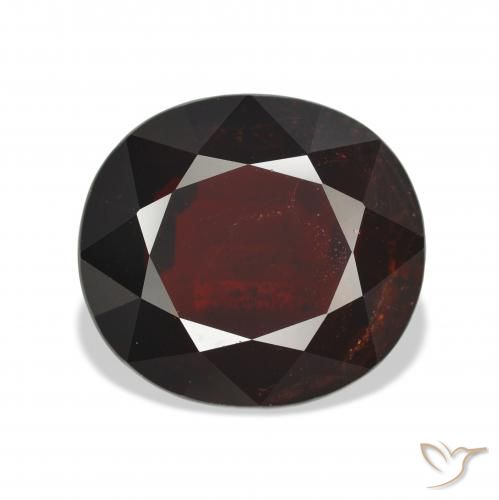18.33ct Natural Blackish Red Almandine Garnet, Oval, VVS-VS