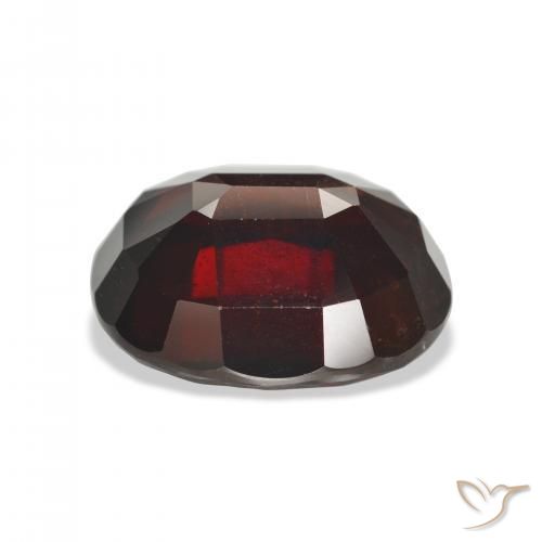 Almandine Garnet Gemstone in 16.5 x 14.9 mm Size for Sale, Almandine Garnet Stone in Blackish Red Color