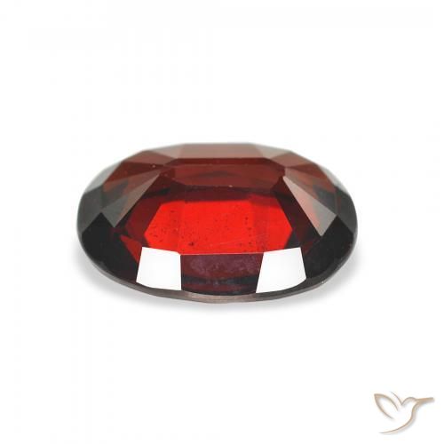 Almandine Garnet Gemstone in 10 x 8 mm (calibrated) Size for Sale, Almandine Garnet Stone in Dark Red Color