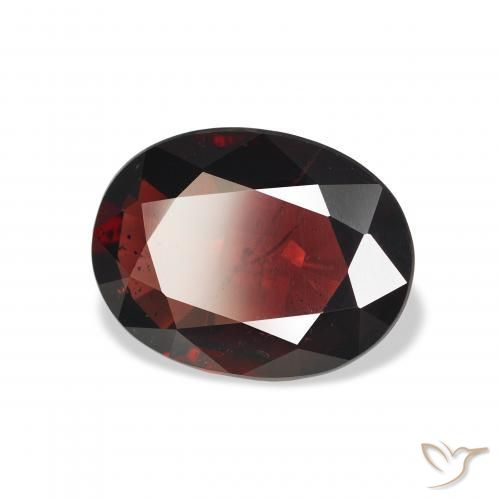 4.83 ct Red Almandine Garnet Stone, Natural Almandine Garnet in Oval Facet Shape for Sale
