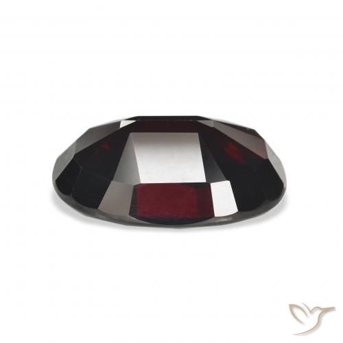 Almandine Garnet Gemstone in 16.7 x 11 mm Size for Sale, Almandine Garnet Stone in Blackish Red Color