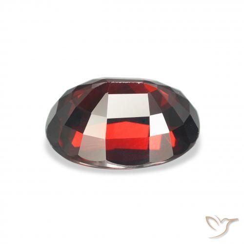 Almandine Garnet Gemstone in 11.8 x 9.2 mm Size for Sale, Almandine Garnet Stone in Dark Red Color