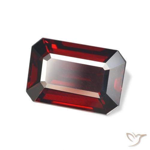 5.50 ct Red Almandine Garnet Stone, Natural Almandine Garnet in Octagon Step Cut Shape for Sale