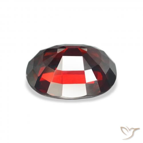 Almandine Garnet Gemstone in 13.2 x 10.5 mm Size for Sale, Almandine Garnet Stone in Deep Red Color