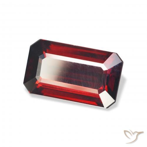 6.08 ct Red Almandine Garnet Stone, Natural Almandine Garnet in Octagon Step Cut Shape for Sale
