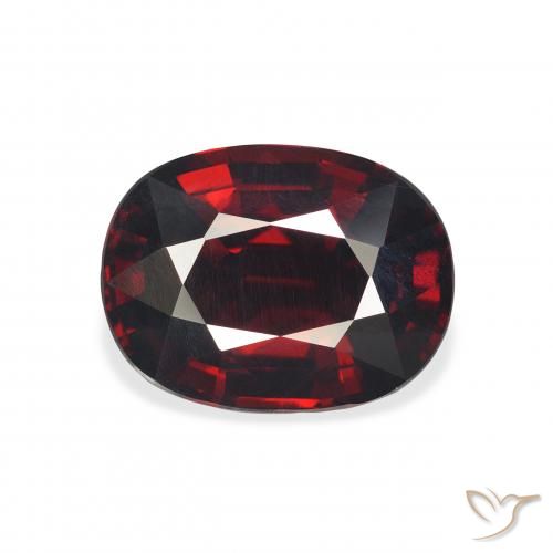 5.77ct Natural Deep Red Almandine Garnet, Oval, VVS-VS
