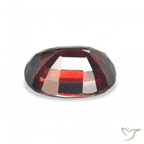 Almandine Garnet Gemstone in 12.2 x 9.2 mm Size for Sale, Almandine Garnet Stone in Deep Red Color