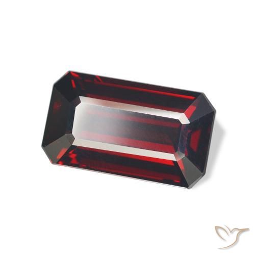 7.60 ct Red Almandine Garnet Stone, Natural Almandine Garnet in Octagon Step Cut Shape for Sale