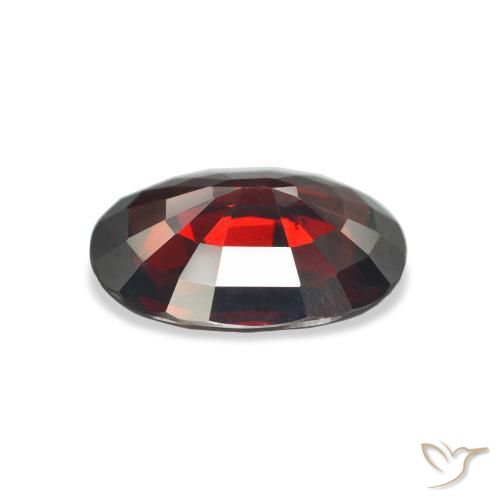 Almandine Garnet Gemstone in 14.3 x 11.1 mm Size for Sale, Almandine Garnet Stone in Deep Red Color