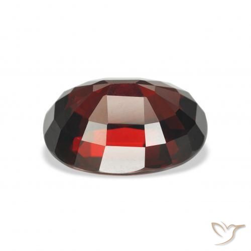 Almandine Garnet Gemstone in 12.6 x 9.5 mm Size for Sale, Almandine Garnet Stone in Blackish Red Color