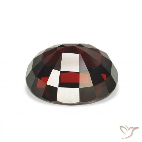Almandine Garnet Gemstone in 12.1 x 10.7 mm Size for Sale, Almandine Garnet Stone in Dark Red Color