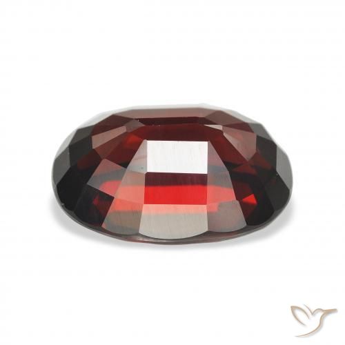 Almandine Garnet Gemstone in 12.9 x 9.7 mm Size for Sale, Almandine Garnet Stone in Dark Red Color