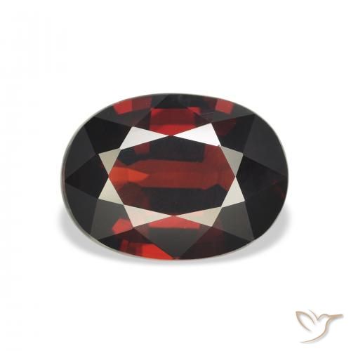 4.09ct Natural Dark Red Almandine Garnet, Oval, VS