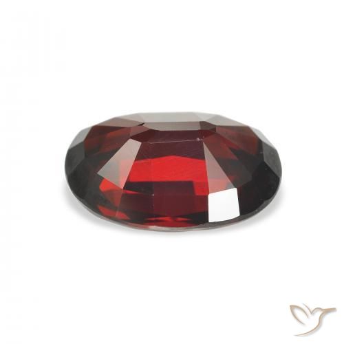 Almandine Garnet Gemstone in 11.6 x 8.5 mm Size for Sale, Almandine Garnet Stone in Dark Red Color
