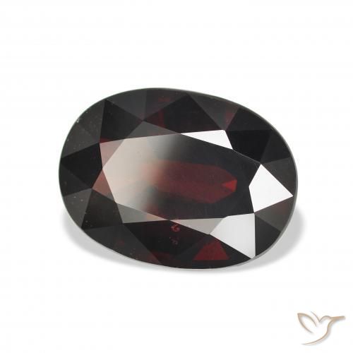 10.54 ct Red Almandine Garnet Stone, Natural Almandine Garnet in Oval Facet Shape for Sale