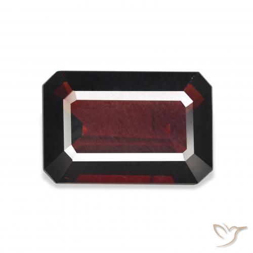9.36ct Natural Dark Red Almandine Garnet, Emerald Cut, VS