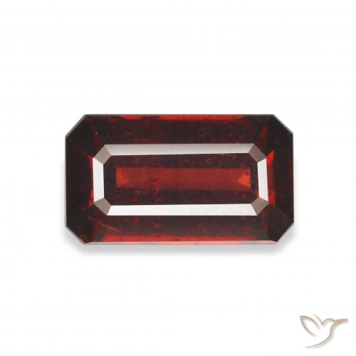 4.20ct Natural Deep Blood Red Almandine Garnet, Emerald Cut, VS