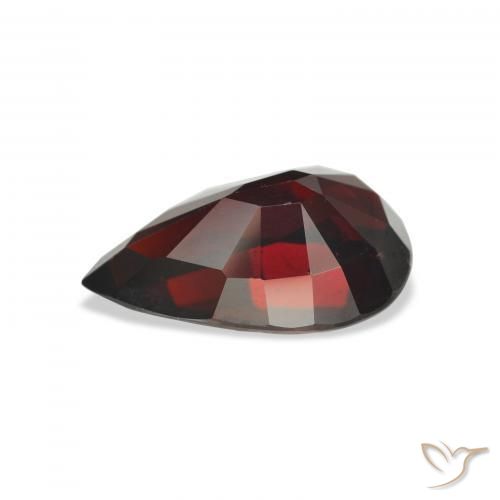 Almandine Garnet Gemstone in 15.8 x 10.1 mm Size for Sale, Almandine Garnet Stone in Dark Red Color