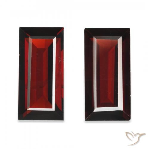 3.23ctw Natural Dark Red Almandine Garnet, Baguette, VVS-VS