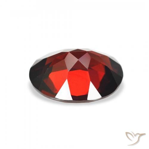 Almandine Garnet Gemstone in 10 x 8 mm (calibrated) Size for Sale, Almandine Garnet Stone in Deep Red Color