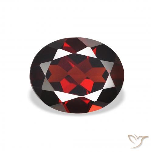 3.17ct Natural Dark Red Almandine Garnet, Oval, VVS-VS