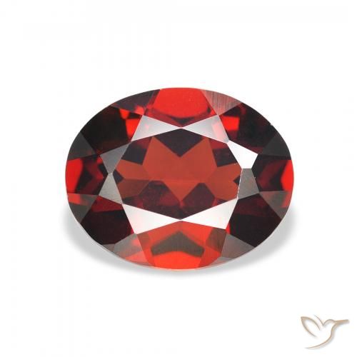 2.98ct Natural Medium Red Almandine Garnet, Oval, VVS-VS