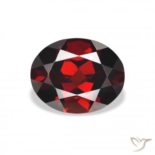 3.16ct Natural Dark Red Almandine Garnet, Oval, VVS-VS