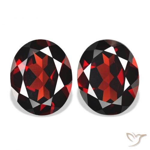 7.56ctw Natural Dark Red Almandine Garnet, Oval, VVS-VS