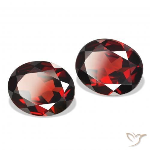 7.00 ctw Red Almandine Garnet Stones, Natural Almandine Garnet in Oval Facet Shape for Sale
