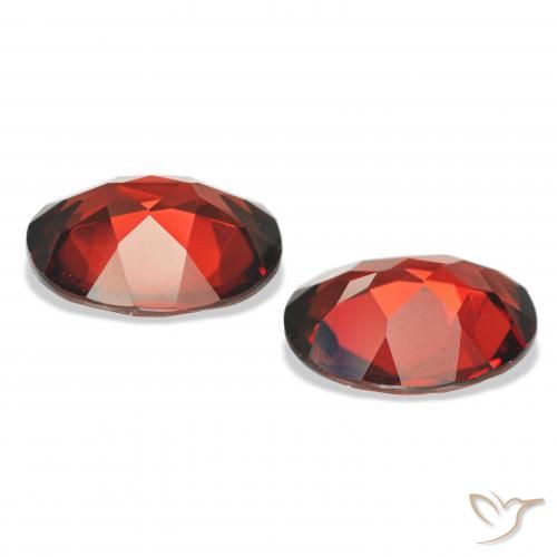 Almandine Garnet Gemstones in 11 x 9 mm (calibrated) Size for Sale, Almandine Garnet Stones in Deep Blood Red Color