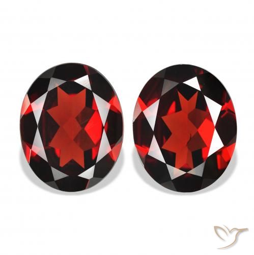 7.28ctw Natural Dark Red Almandine Garnet, Oval, VVS-VS