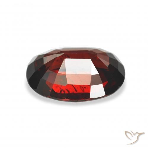 Almandine Garnet Gemstone in 11.5 x 9 mm Size for Sale, Almandine Garnet Stone in Dark Red Color