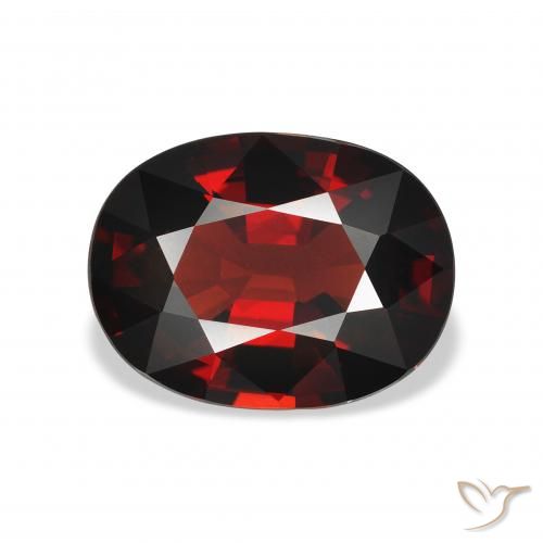4.22ct Natural Dark Red Almandine Garnet, Oval, VVS-VS