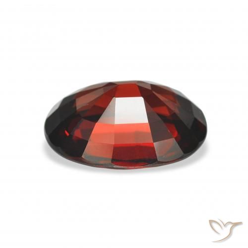 Almandine Garnet Gemstone in 11 x 9 mm (calibrated) Size for Sale, Almandine Garnet Stone in Dark Red Color